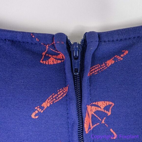 Unique Vintage Gwynnie Bee Umbrella Print Navy Dress, plus‎ size 0X - Picture 14 of 16